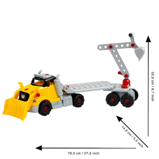 Theo Klein CAT® Excavator Tool Truck 4-in-1 Set